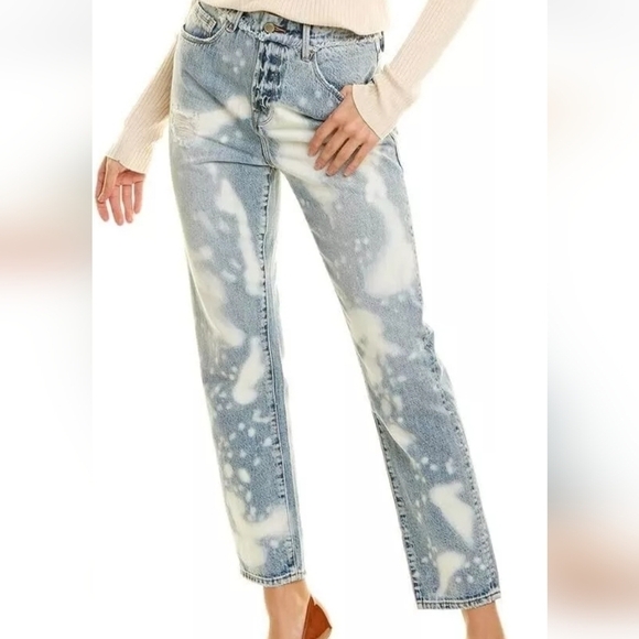 Good American Good Vintage Release High Waist Bleach Acid Wash Jeans Women Sze 8 - Picture 1 of 15
